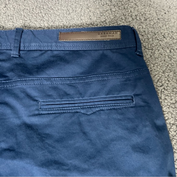 Zara Man Basic Collection Men's Size 32 Pants Navy Tapered Flat Front. - Picture 14 of 16
